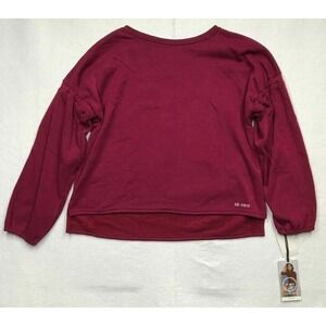 Ob-sess Isabela Moner Sweatshirt Womens PXXL Burgandy Long Sleeve Pullover New